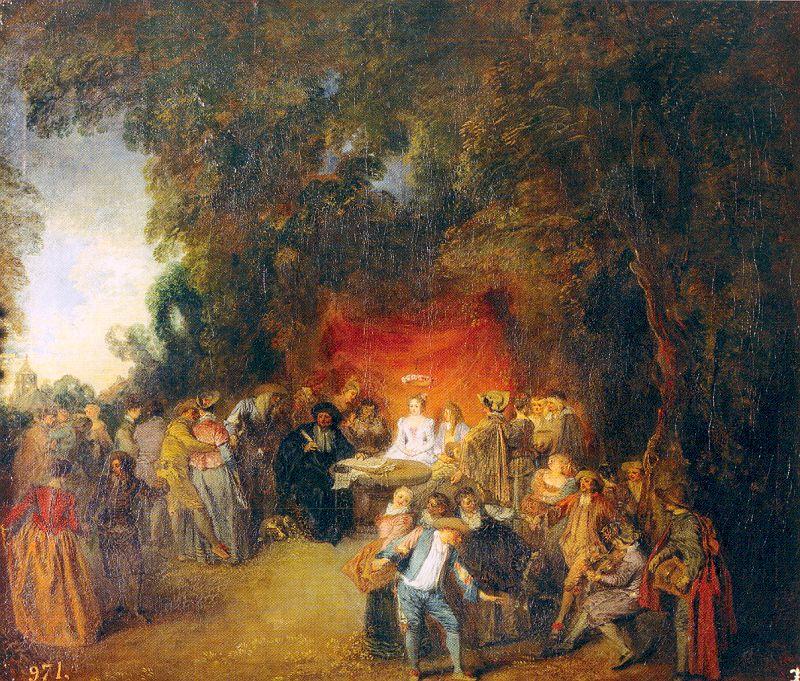 WATTEAU, Antoine The Marriage Contract oil painting image